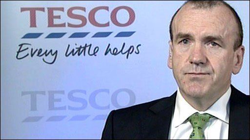 Terry Leahy BBC News Tesco overcomes ash disruption as profits rise