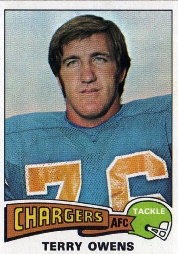 Terry Owens (American football) SAN DIEGO CHARGERS Terry Owens 256 TOPPS 1975 NFL American