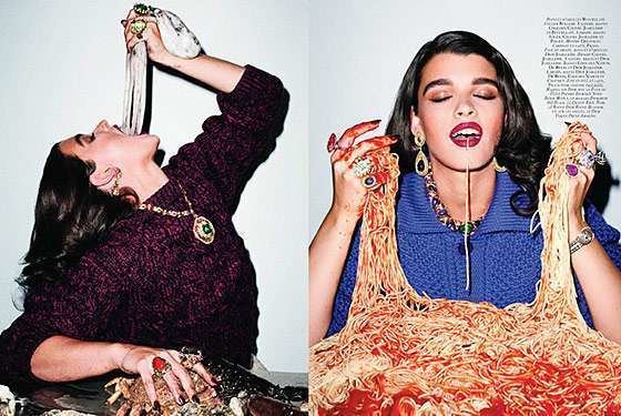 Terry Richardson Feasting Photography Terry Richardson Crystal Renn