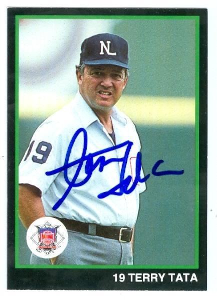 Terry Tata Terry Tata autographed baseball card TM Sports Cards Major League