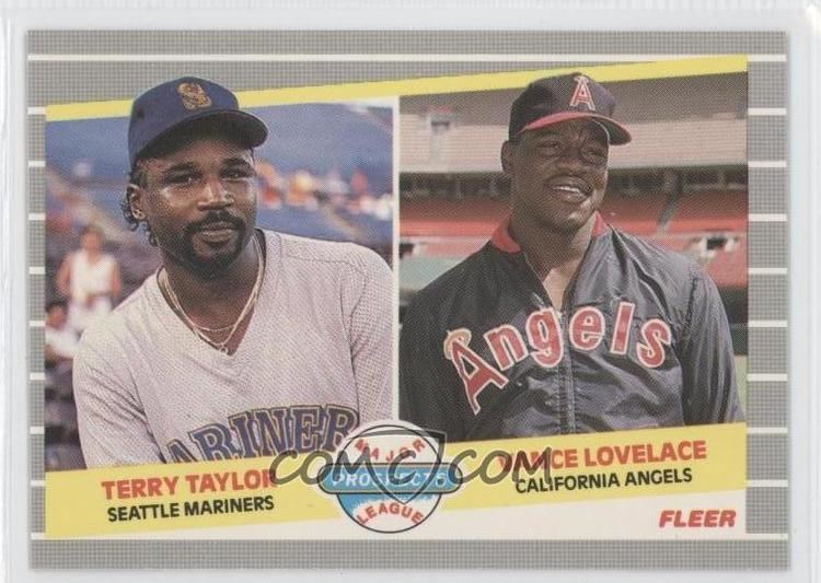 Terry Taylor (baseball) 1989 Fleer Base Glossy 651 Terry Taylor Vance Lovelace
