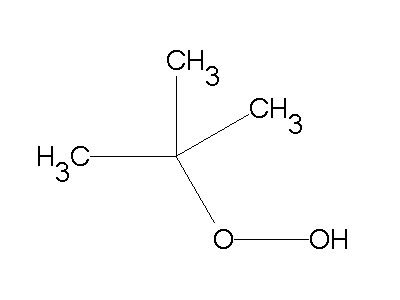 Tert-Butyl hydroperoxide tertbutyl hydroperoxide C4H10O2 ChemSynthesis