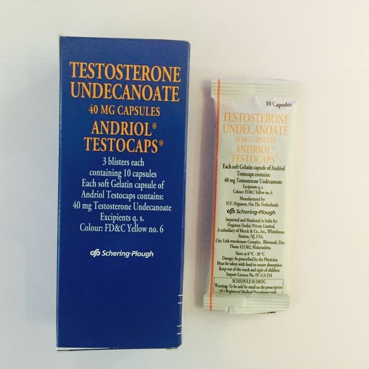 Testosterone undecanoate Andriol Testocaps Testosterone Undecanoate 40mg 10 tabs Buy