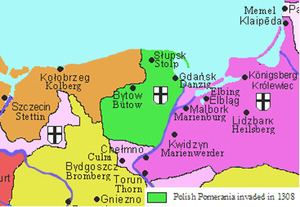 Teutonic takeover of Danzig (Gdańsk) httpsuploadwikimediaorgwikipediaenthumb4