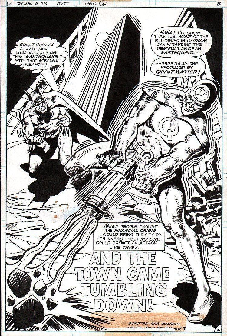 Tex Blaisdell Comic Art For Sale from RomitaMan Original Art DC Special