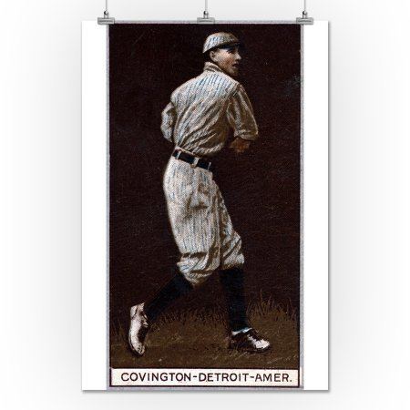 Tex Covington Detroit Tigers Tex Covington Baseball Card 24x36 Giclee Gallery