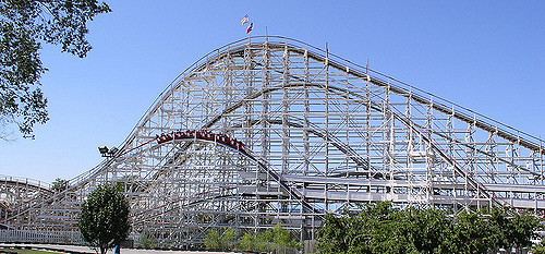 Texas Cyclone Texas Cyclone at Six Flags Astroworld TX now gone foreve