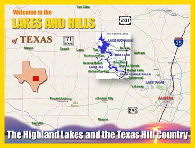 Texas Highland Lakes TEXAS HIGHLAND LAKES Tourist Information The Highland Lakes region