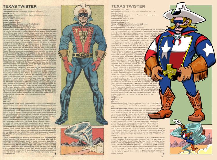 Texas Twister The Official Handbook to the Marvel Universe REDUX Edition TEXAS