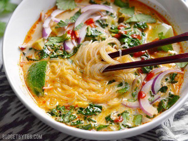 Thai curry Thai Curry Vegetable Soup Budget Bytes