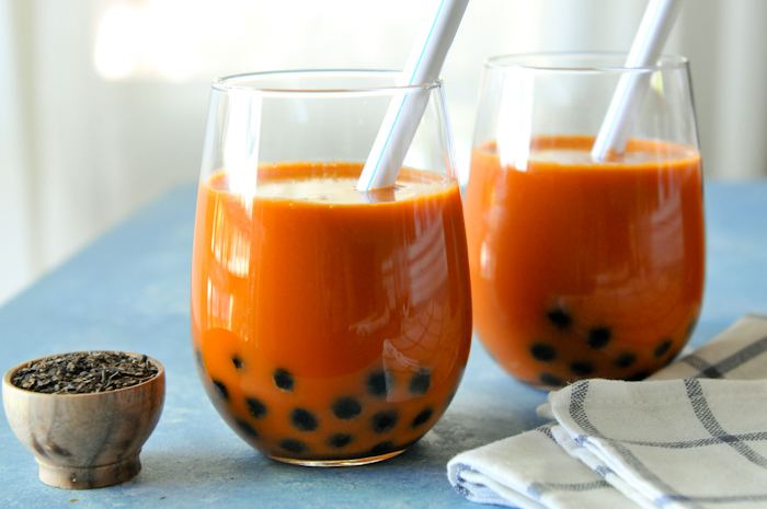 Thai tea Thai Pearl Milk Tea Cha Nom Khimuk Rachel Cooks Thai