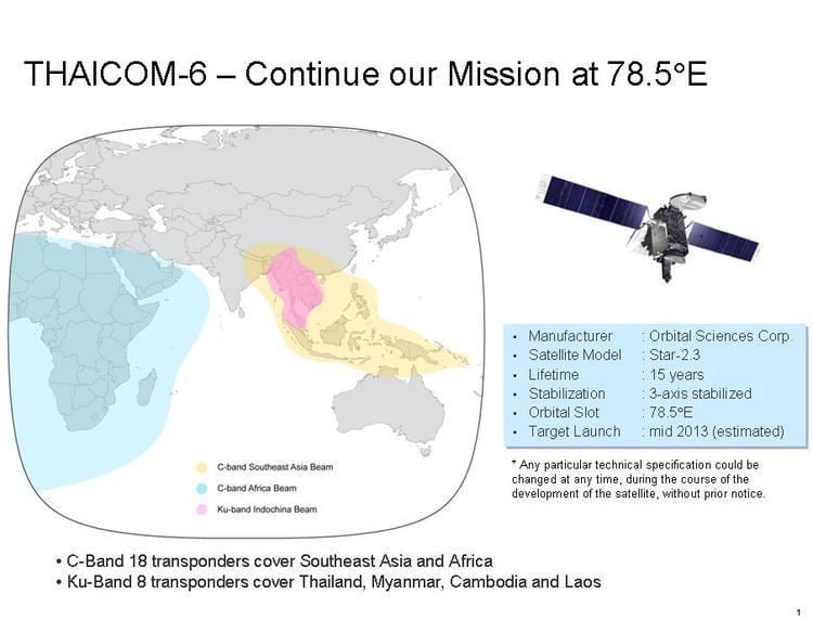 Thaicom 6 Satellite Service Adviser Thaicom 6 Satellite for For Southeast