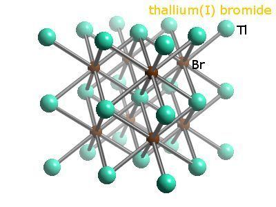 Thallium(I) bromide wwwtheperiodicelementscomimagesBr1Tl17789404jpg