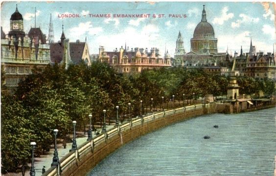 Thames Embankment Thames Embankment and St Paul39s London