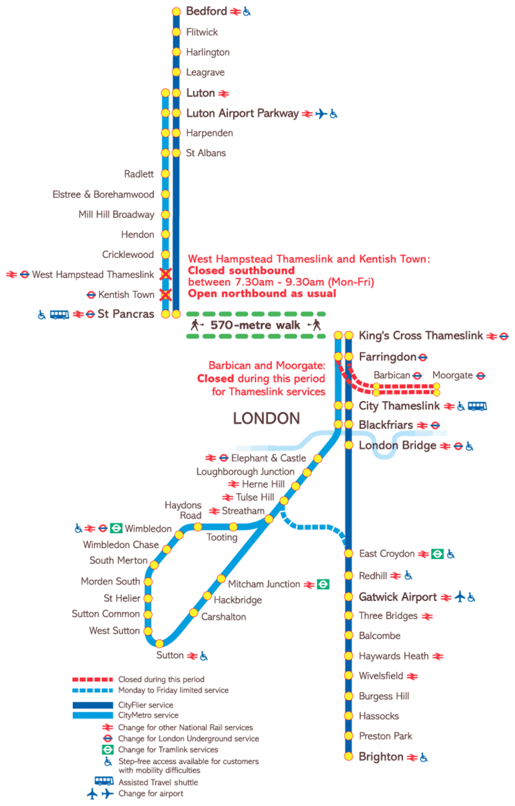 Thameslink (route) Thames link changes