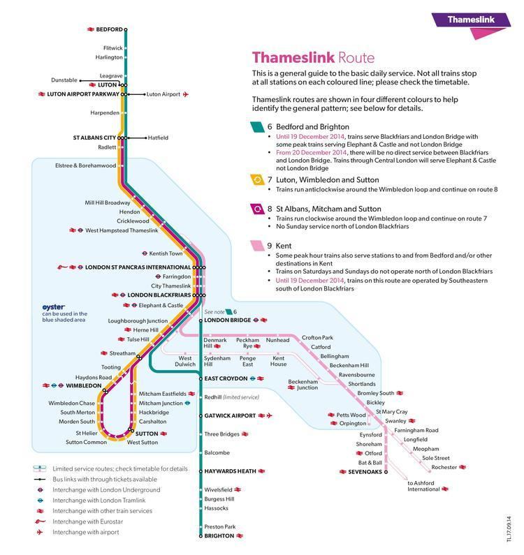 Thameslink (route) CLondoner92 Thameslink The missing railway line from the Tube Map