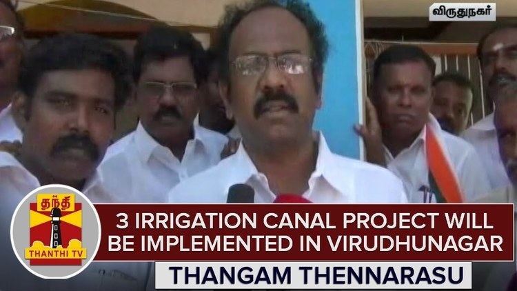 Thangam Thennarasu DMKs Thangam Thennarasu Ensure 3 Irrigation Canal Project Will Be