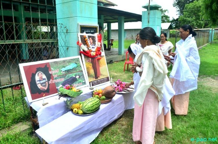 Thangjam Manorama 10th Death Anniversary of Thangjam Manorama at Bamonkampu