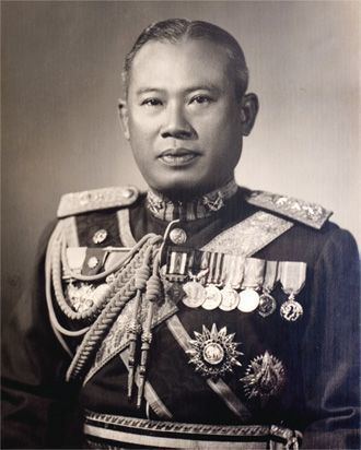 Thanom Kittikachorn USbacked Fascist military dictator of Thailand from 1963