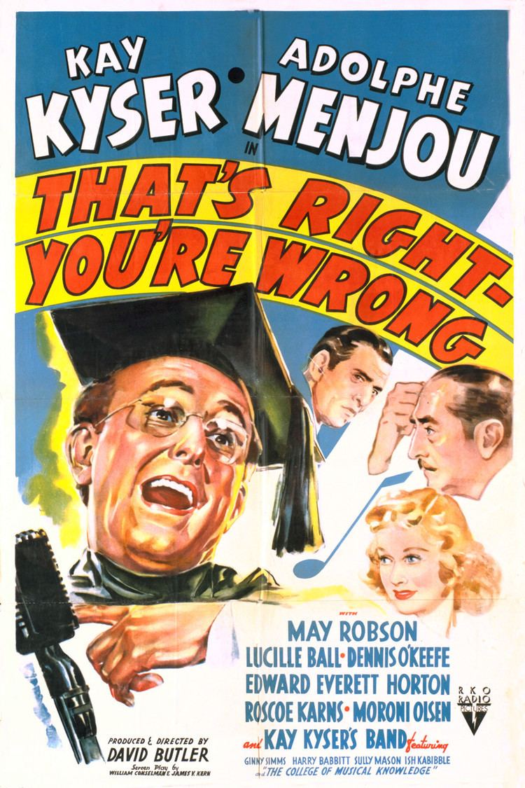 That's Right—You're Wrong wwwgstaticcomtvthumbmovieposters41140p41140