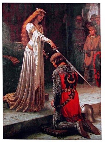 The Accolade (painting) The Accolade no border Leighton wallhanging tapestries