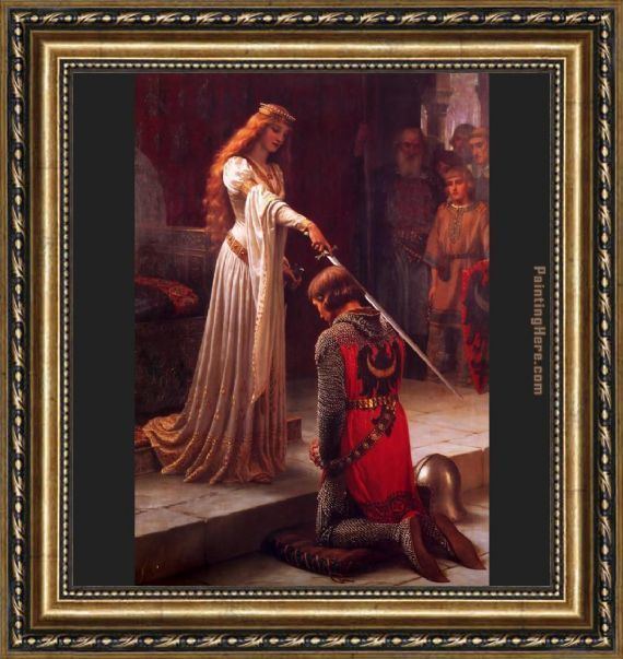 The Accolade (painting) Edmund Blair Leighton The Accolade Framed Painting for sale