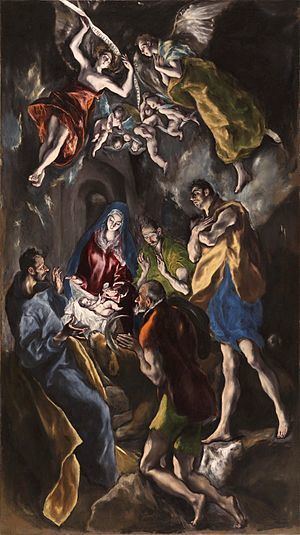 The Adoration of the Shepherds (El Greco) httpsuploadwikimediaorgwikipediacommonsthu