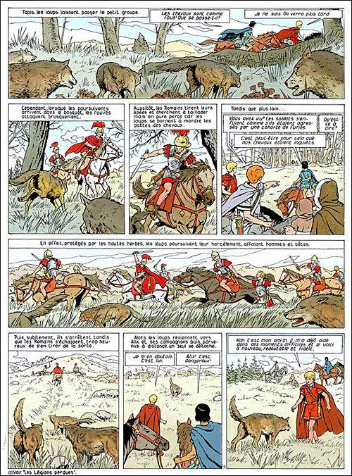 Alix and the Hyenas, a page from the comic book, The Adventures of Alix