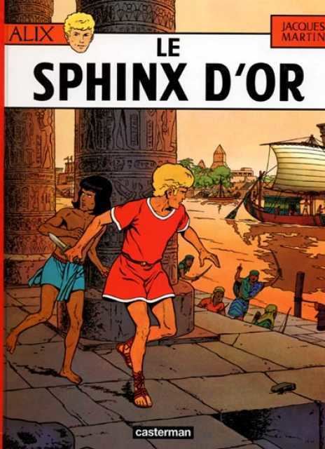 The book cover of Le Sphinx d'or by Jacques Martin