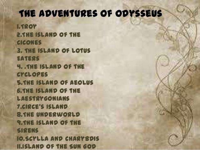 The Adventures of Odysseus Odyssey The Adventures of Odysseus