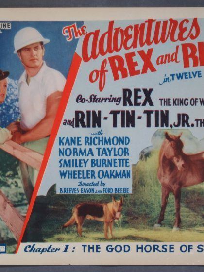 The Adventures of Rex and Rinty ADVENTURES OF REX AND RINTY CHAPTER 1 1935 Title Card Lobby Cards