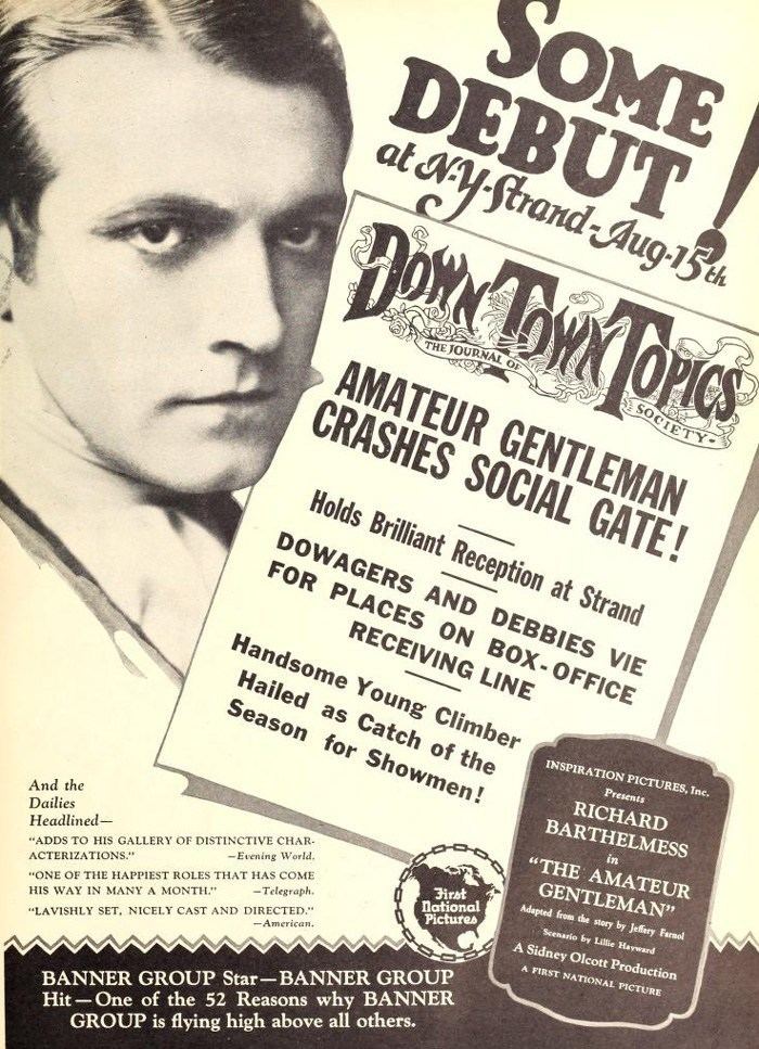 The Amateur Gentleman (1926 film) Lost Film Files 17 The Amateur Gentleman 1926 Movies Silently