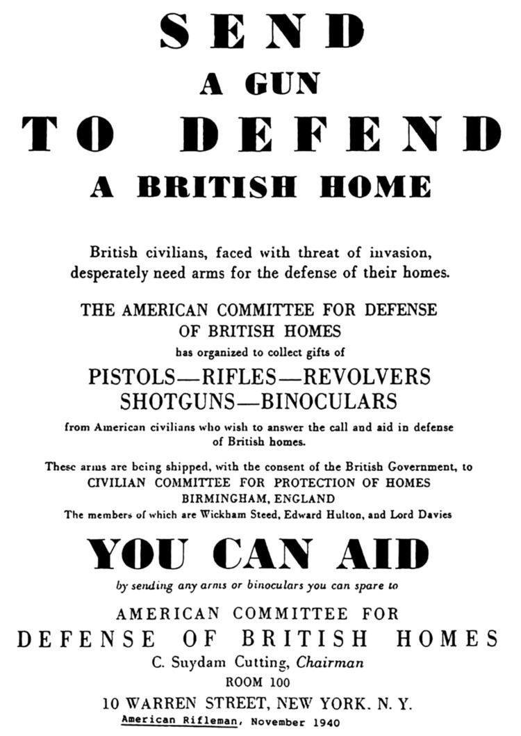 The American Committee for the Defense of British Homes