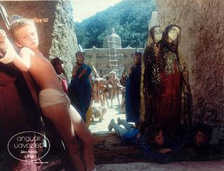 Crucifixion in Byzantium in a movie scene from the 1984 film The Annunciation