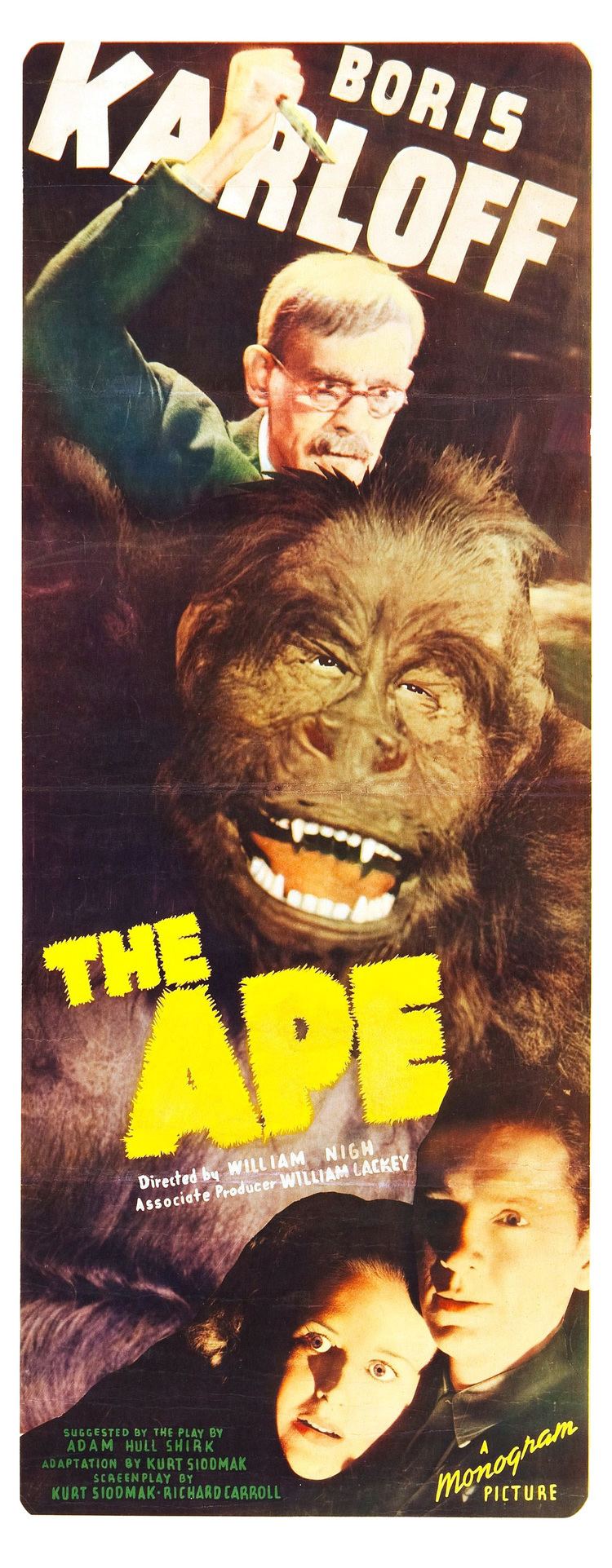 The Ape (1940 film) Poster for The Ape 1940 USA Wrong Side of the Art