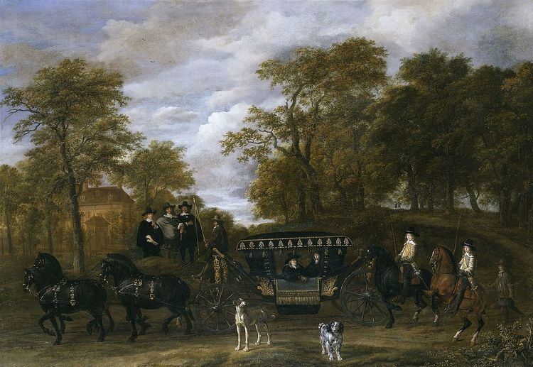 The Arrival of Cornelis de Graeff and Members of His Family at Soestdijk, His Country Estate
