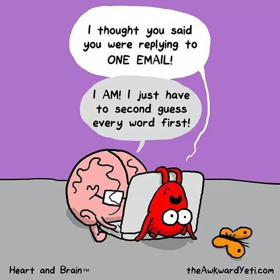 The Awkward Yeti Heart and Brain The Awkward Yeti Heart and Brain Pinterest