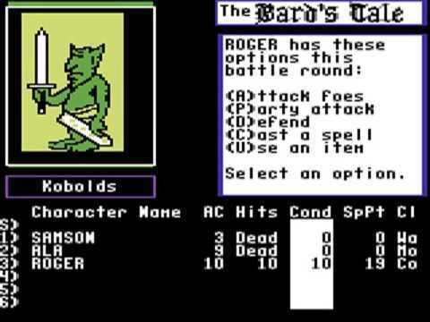 The Bard's Tale (1985 video game) Commodore 64 Bards Tale 1 1985Electronic Arts YouTube