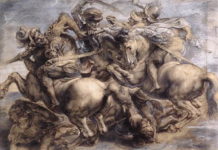 The Battle of Anghiari (painting) The Battle of Anghiari by Leonardo Da Vinci