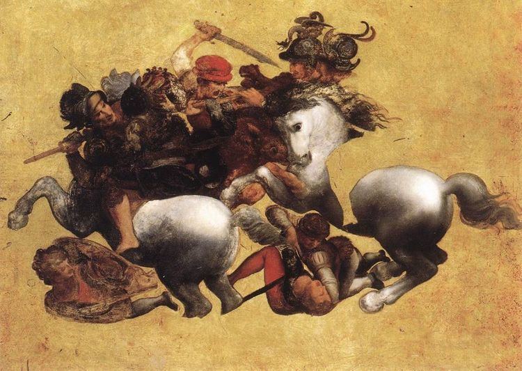The Battle of Anghiari (painting) The Battle of Anghiari by Leonardo Da Vinci