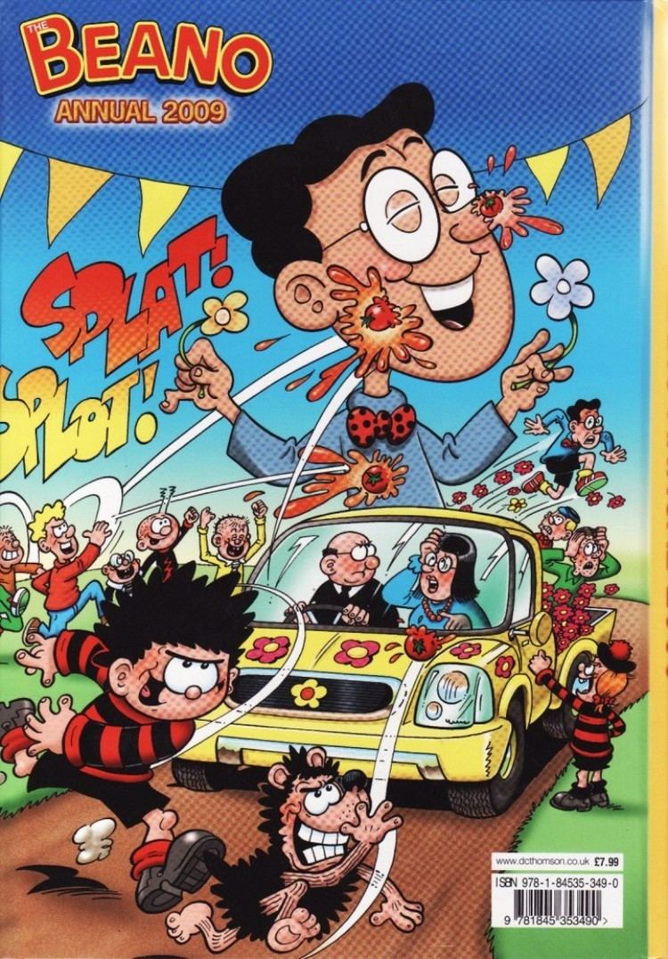 The Beano Annual BEANO ANNUAL 2009 from DC THOMPSON Dennis The Menace Gnasher