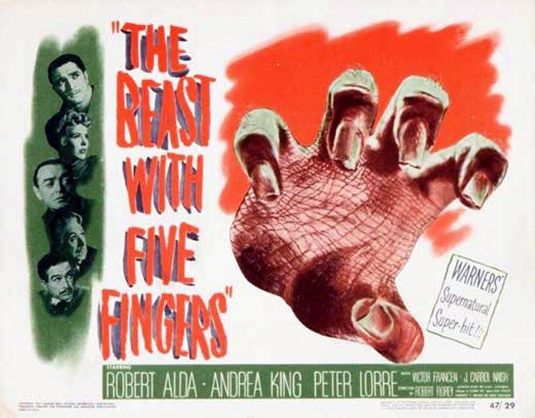 The Beast with Five Fingers World Music THE BEAST WITH FIVE FINGERS Warner Bros Pictures 1946