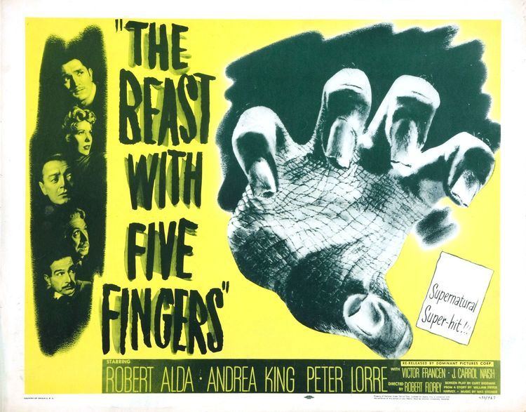 The Beast with Five Fingers The Beast with Five Fingers 1946 HORRORPEDIA