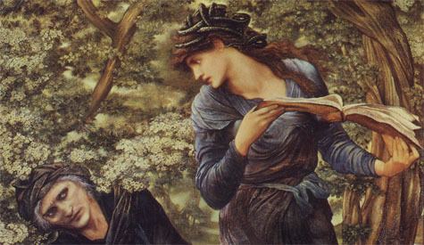 The Beguiling of Merlin Art The Beguiling of Merlin by BurneJones Mythography