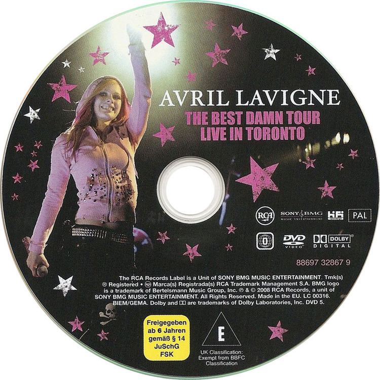 The Best Damn Tour: Live in Toronto Cartula Dvd de Avril Lavigne The Best Damn Tour Live In Toronto