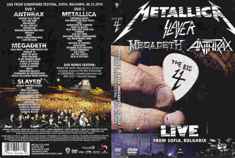 The Big Four: Live from Sofia, Bulgaria The Big 4 Metallica Slayer Megadeth Anthrax Sonisphere