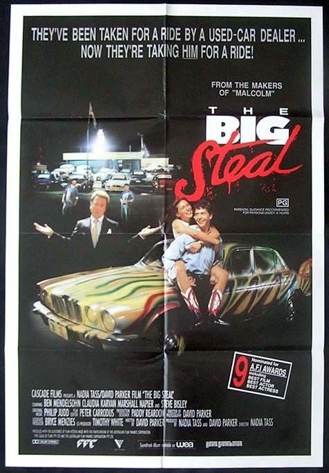 The Big Steal (1990 film) THE BIG STEAL 1990 Nadia Tass Australian ONE SHEET Movie poster