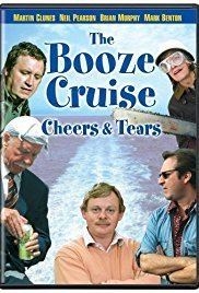 Mark Benton, Brian Murphy, Martin Clunes, Neil Pearson, and Karen Henthorn in the poster of the 2003 series of three feature-length comedy dramas, The Booze Cruise