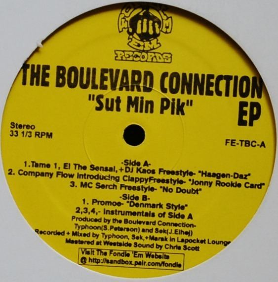 The Boulevard Connection THE BOULEVARD CONNECTION SUT MIN PIK EP 12 HIP TANK RECORDS