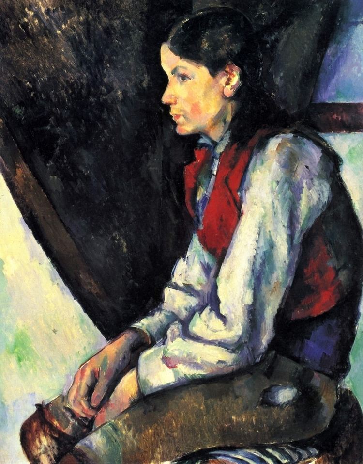 The Boy in the Red Vest Paul Cezanne Boy in a Red Waistcoat Byrons muse
